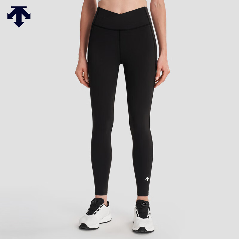 DESCENTE迪桑特TRAINING训练运动女士紧身裤瑜伽裤夏季新品 BK-BLACK L(170/70A)
