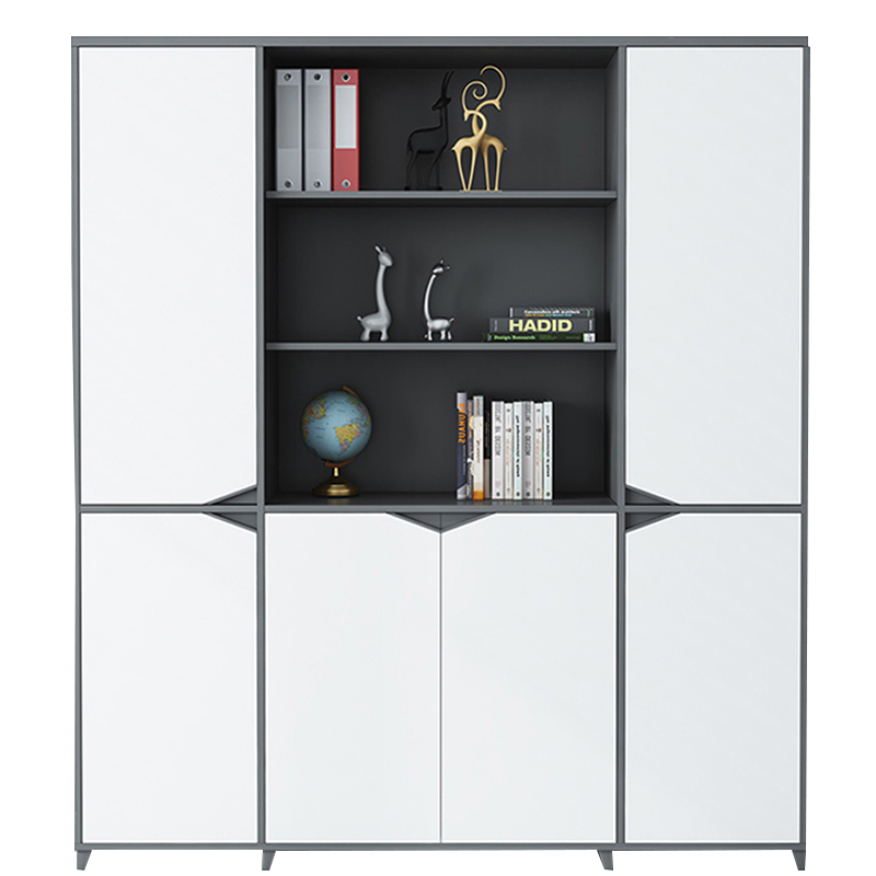 简友办公家具老板办公室木质高柜简约现代资料柜文件柜落地背景柜 A款 木门