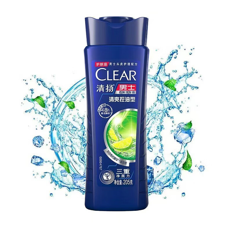 清扬(clear)去屑洗发水清爽控油型 205克*1瓶(新老包装随机发)