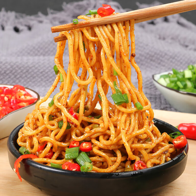 彦瑛整箱装武汉热干面正宗速食免煮面条拌面泡面桶装湖北方便面a 整箱