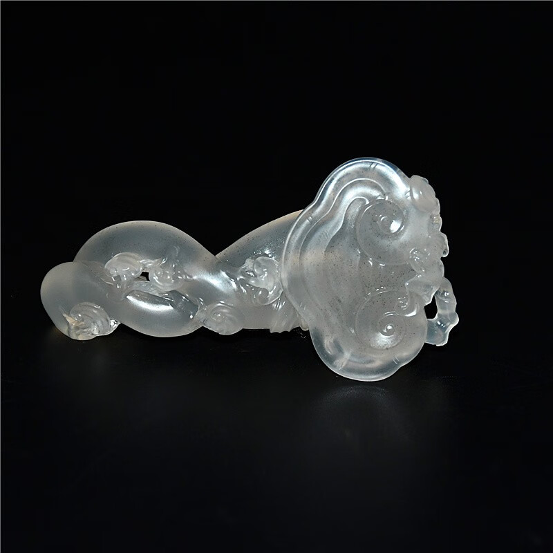 游此斋寿山石天蓝冻收藏品四大名石国石收藏手把件