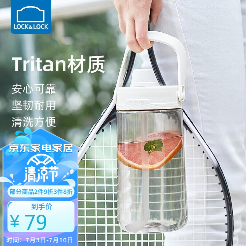 乐扣乐扣（LOCK&LOCK）大容量水壶大肚杯运动吸管水杯健身便携冷水壶1.5L白色ABF794WHT怎么看?