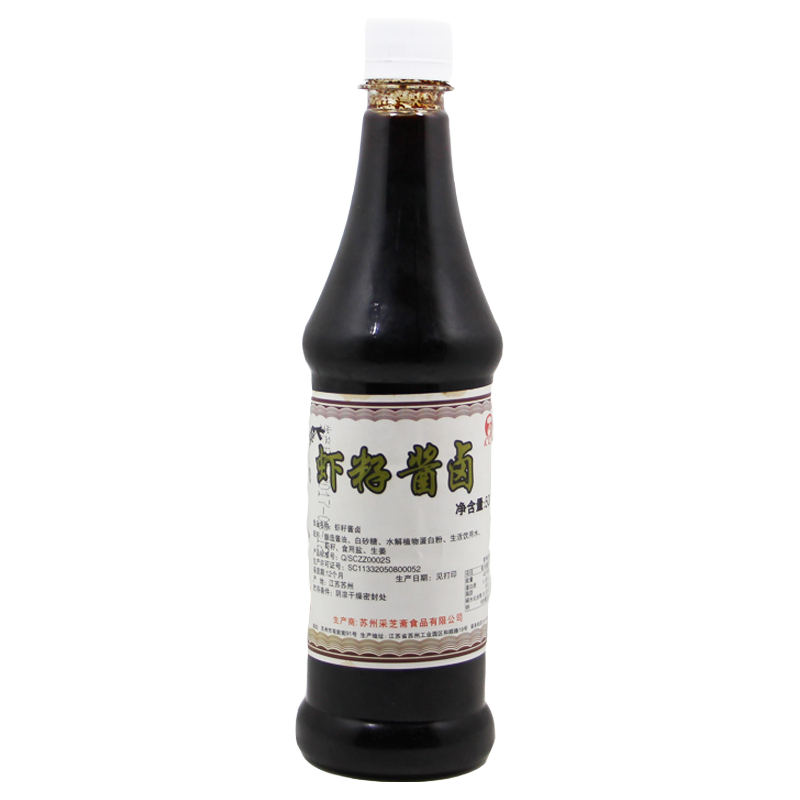 采芝齋蘇州土特產(chǎn)采芝齋蘇式咸味醬油蝦籽醬鹵瓶裝500ml 蝦籽醬鹵500mL*1瓶