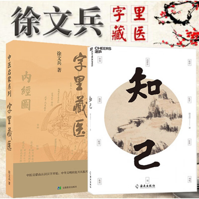 徐文兵2本套装 知己+字里藏医 黄帝内经四季养生法作者 帮你了解身体各部位详解人体器官运行奥秘 中医