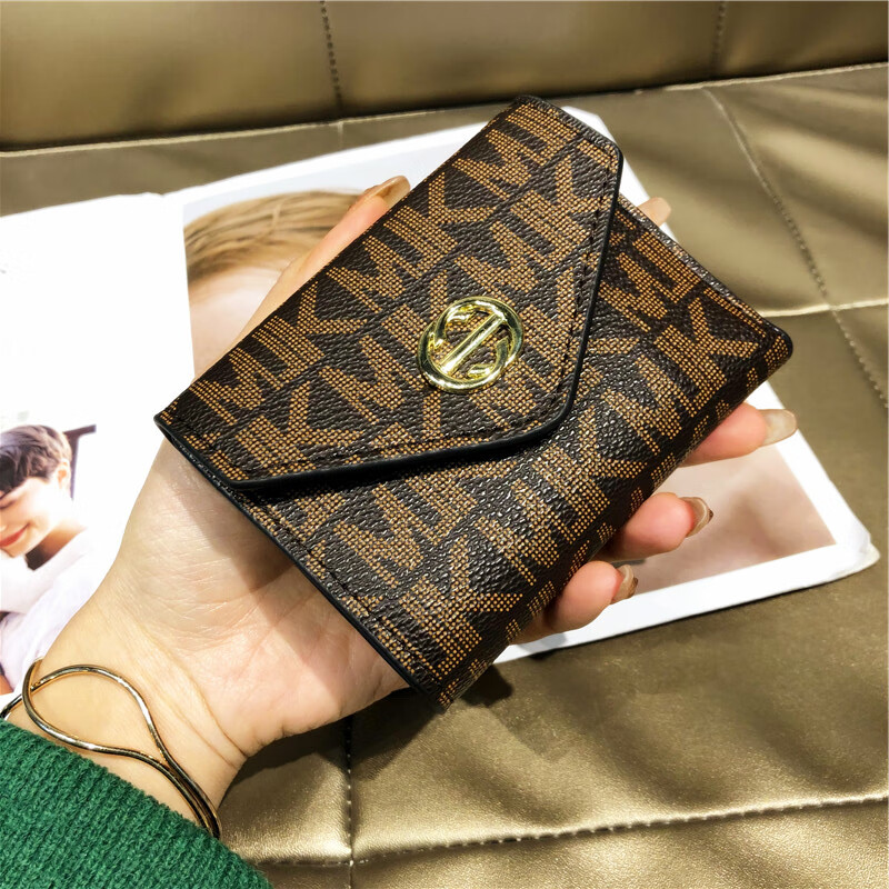 lvboyi香港女包2023新款高级时尚手提拿包简约迷你钱包休闲卡包 咖啡