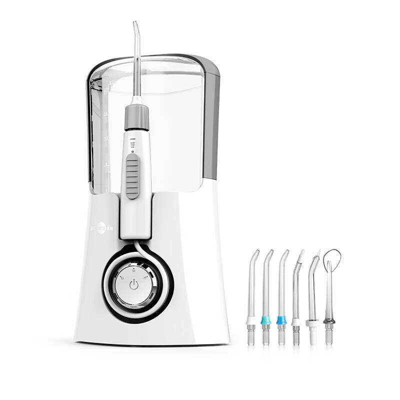 博皓（prooral）冲牙器家用台式洗牙器水牙线牙齿冲洗器声波洁牙器 多功能医用洗牙器 F15 星空灰