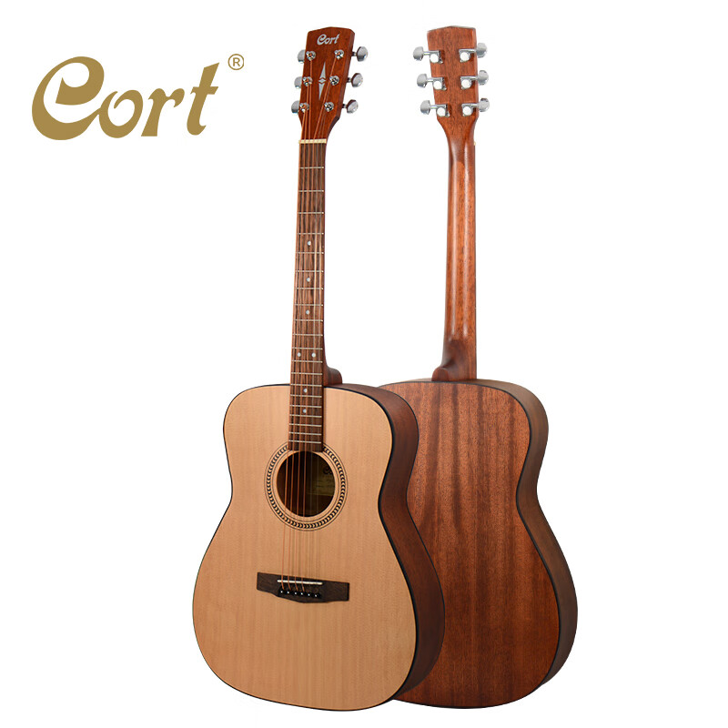 考特（CORT）Cort AF505 OP原木色 民谣吉他40英寸男女初学者圆角吉他