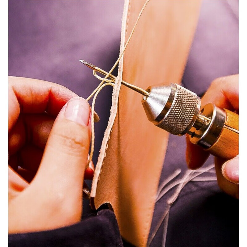 手工皮革十字缝法图片