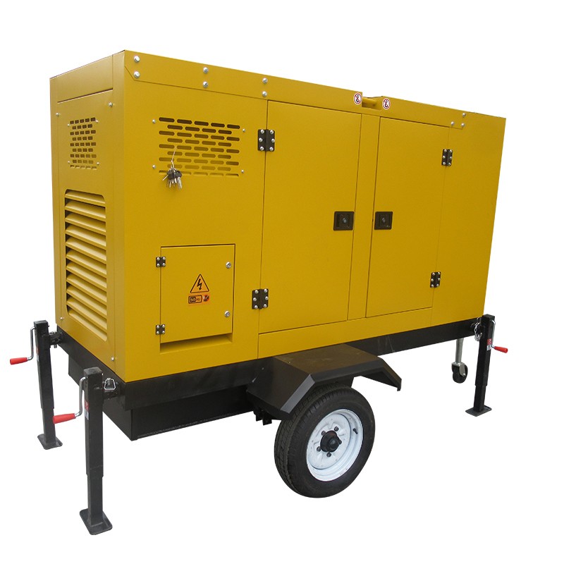 成翔动力可移动低噪音拖车防风雨户外备用常用电源100千瓦 橙色 30低