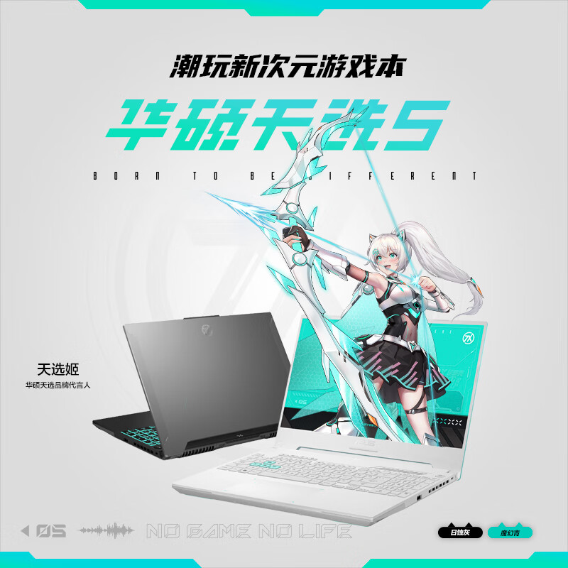 华硕天选5 天选5Pro 锐龙版 16英寸电竞游戏本 黑神话悟空笔记本电脑 天选5pro灰R9-7940H 4060 2.5K 标配或定制16G+1TB