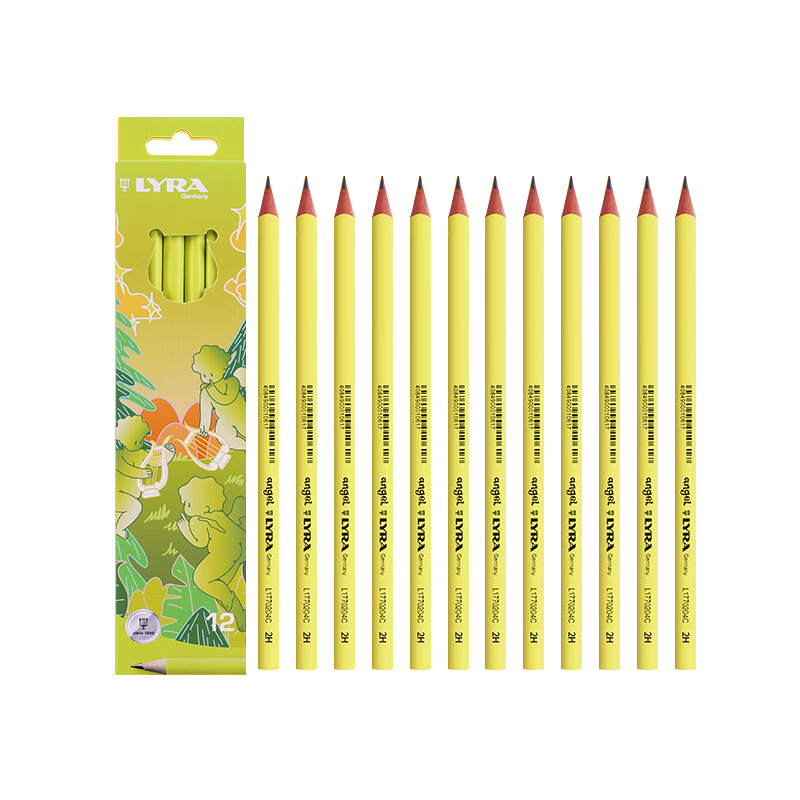 LYRA德國(guó)藝雅小天使鉛筆 小學(xué)生考試涂卡練字鉛筆 兒童彩色三角桿鉛筆HB-12支/盒 天空藍(lán)L1770202C