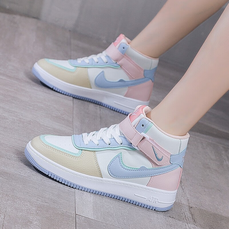 智乐眯aj女鞋板鞋新款增高休闲鞋莆田aj鞋子空军情侣一号款学生运动