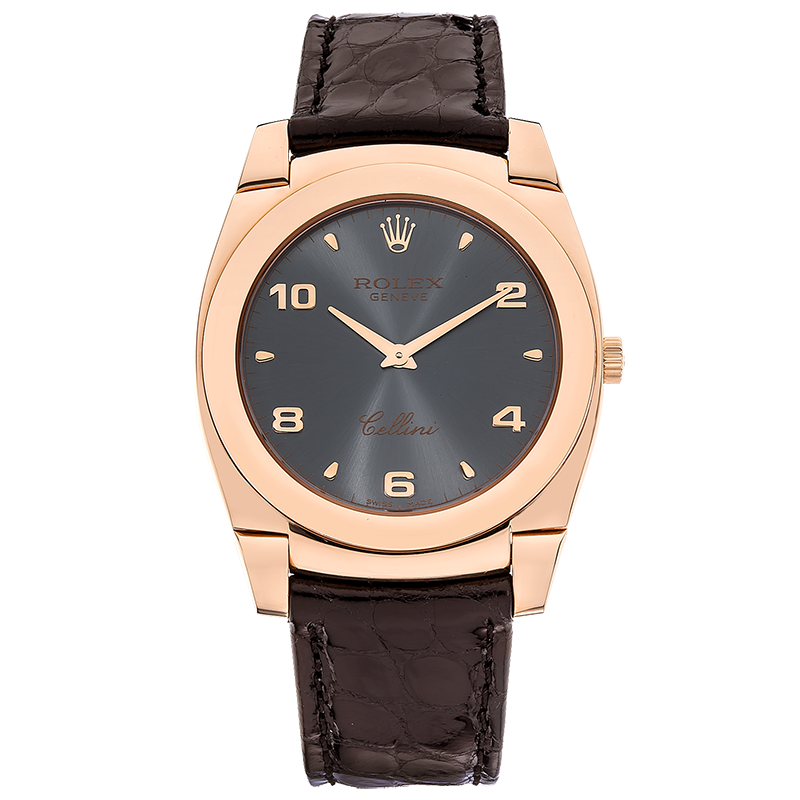 【二手95新】劳力士手表 rolex 切利尼系列 18k玫瑰金手动机械男表