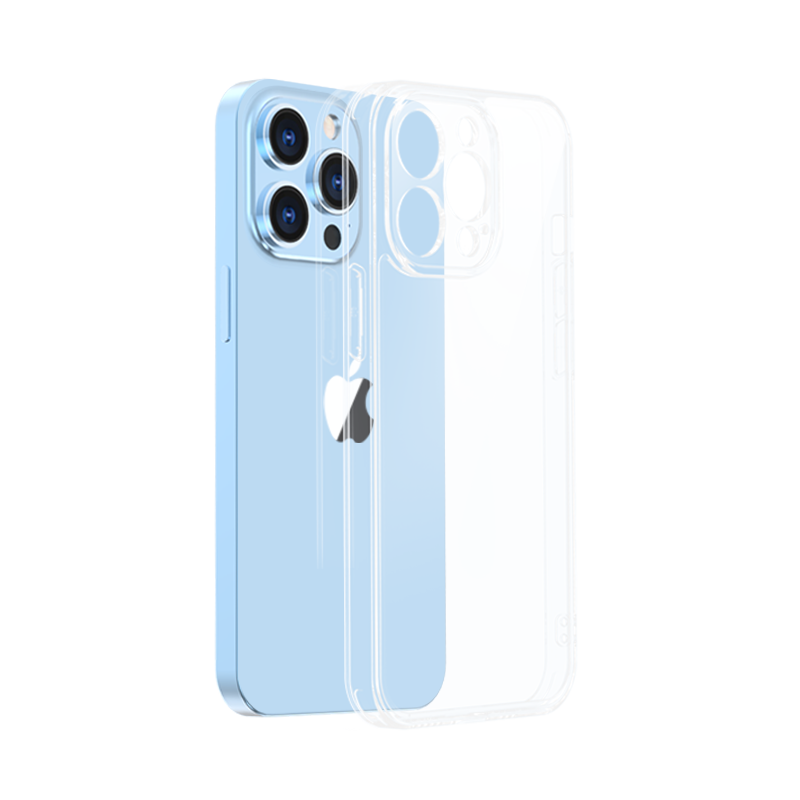 觅铂(Milpro) 苹果13ProMax手机壳 iPhone 13 Pro Max 保护套 镜头精孔保护超薄防摔硅胶软壳6.7英寸 透明Y02