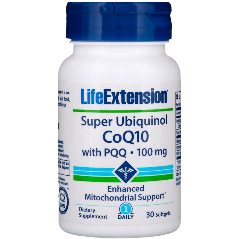 LifeExtension 辅酶Q10含BioPQQ 100毫克 30粒 增强免疫延缓脑衰