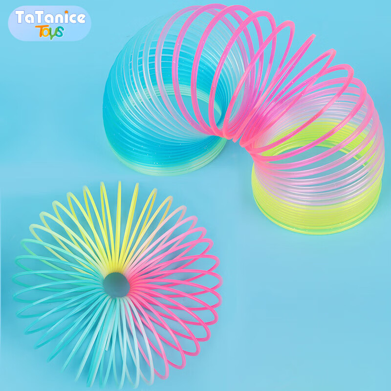 TaTanice魔力彩虹圈玩具儿童专业弹簧圈弹力拉环圈2个怀旧玩具生日礼物怎么看?
