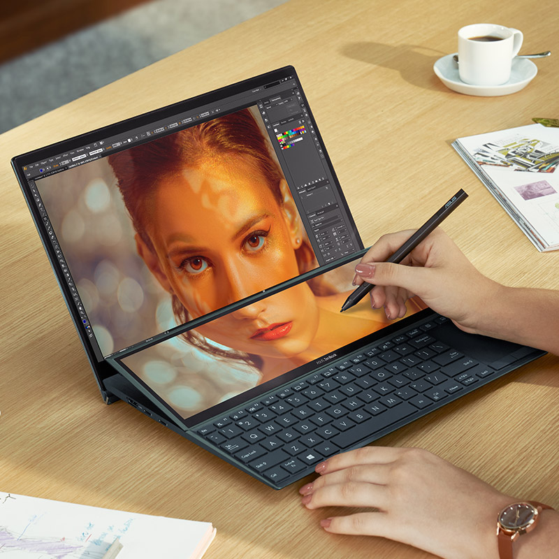 华硕(ASUS) 灵耀X双屏 英特尔Evo 酷睿i5 超能轻薄本 全高清双触控屏笔记本电脑(i5-1155G7 16G 512G 高色域)