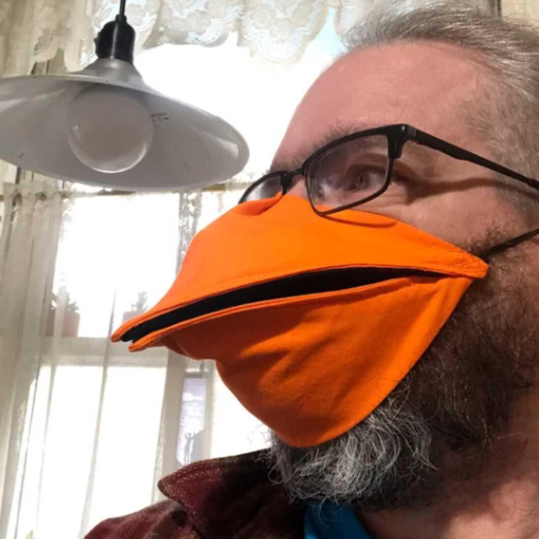 3d鸟嘴口罩3d创意可动动物嘴型潮流口罩furry控可爱cos 狼嘴 一个装