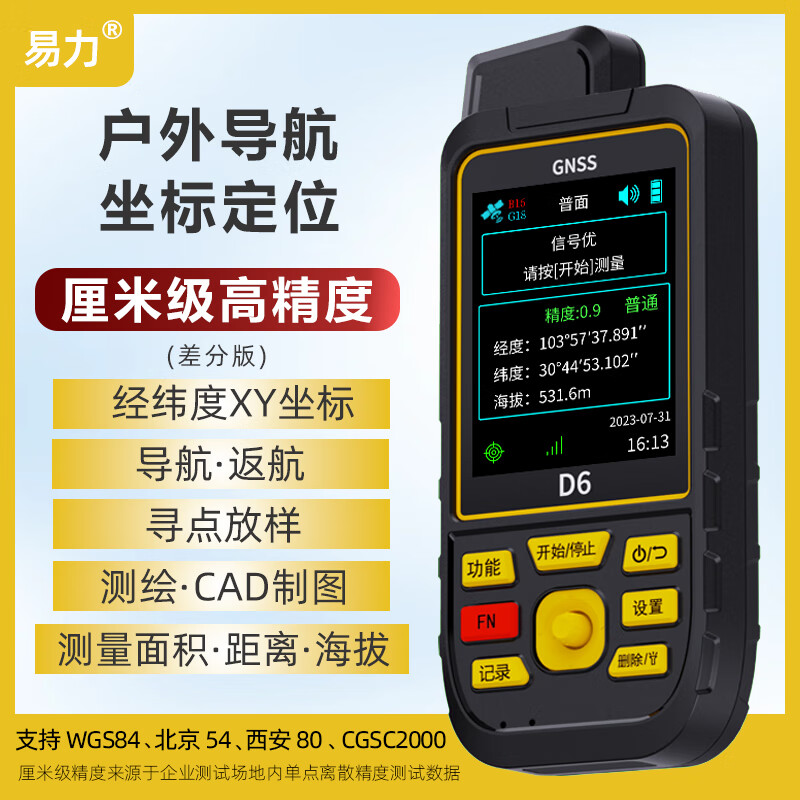 �����ֳ�GPS������λ�Ǿ�γ����������ǻ��⵼������ҵ㹤�̷��� D6��ְ� 117mm*61mm*20mm