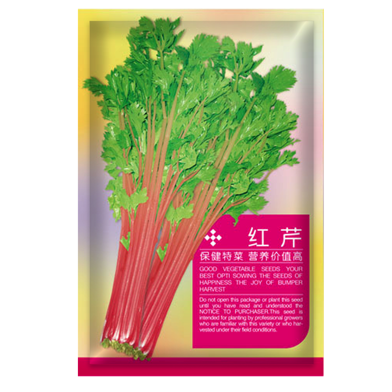 鳳鳴雅世紅芹菜種子春秋季紫梗彩色芹菜種子四季紫芹菜種籽青菜籽蔬菜種孑 紅莖芹菜種子2克約1500粒