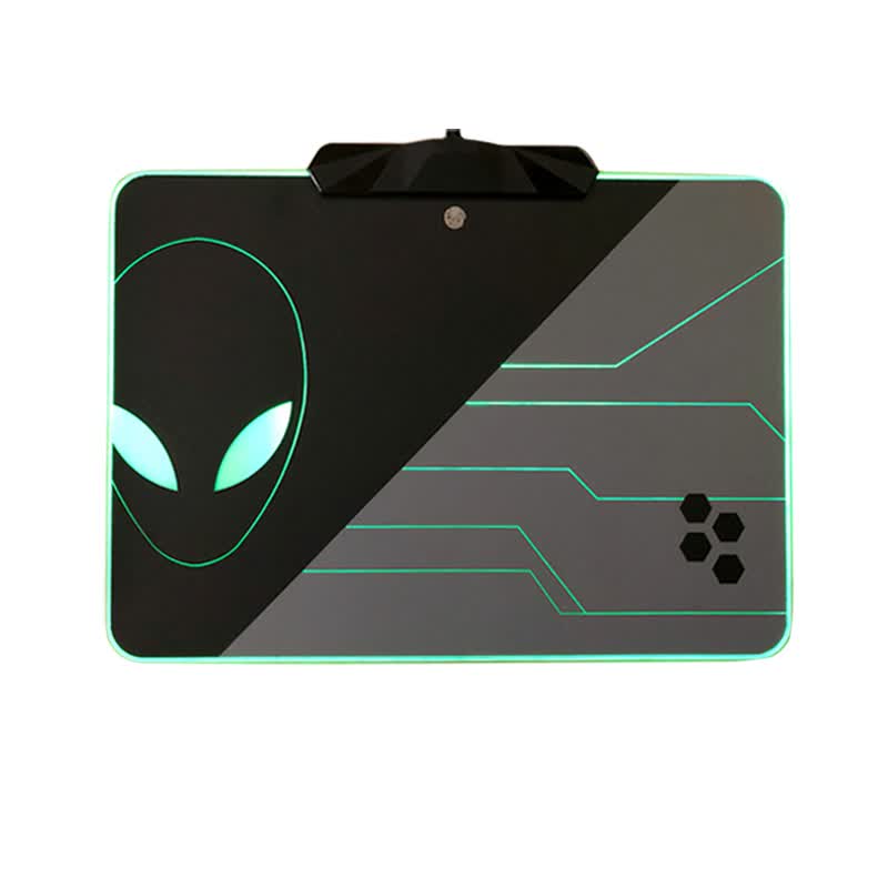 外星人鼠标垫发光 dell戴尔外星人发光游戏鼠标垫 操控升级 杰霆金属