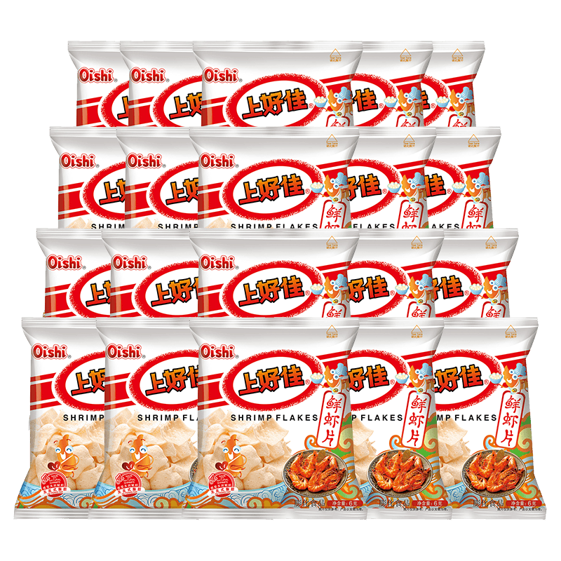 Oishi/�Ϻü� ��ϺƬ ������ʳ ��װ 5g*20�� 8.9Ԫ