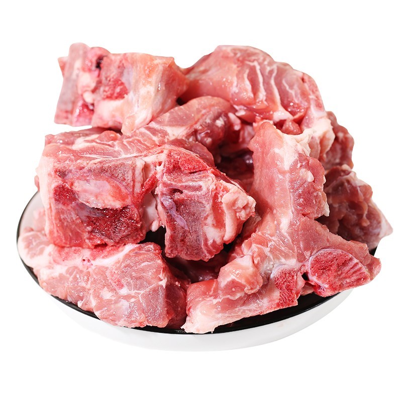 【冷鲜肉】猪腔骨猪脊骨黑猪肉生鲜 烧烤食材 新鲜猪肉 1.5kg