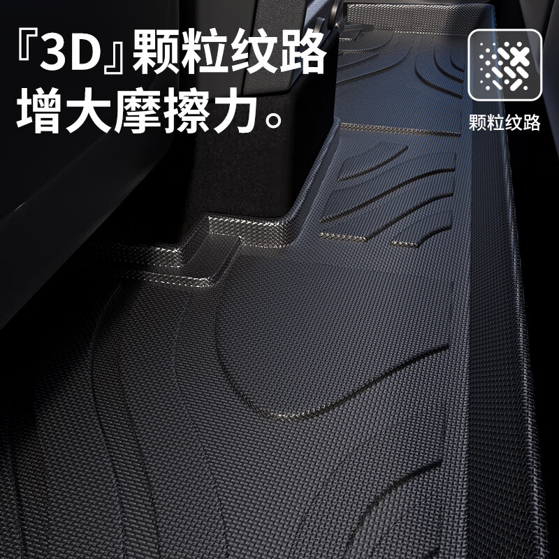 车丽友专用于2023款智己ls6脚垫tpe后备箱垫全包围地毯汽车用品配件23 尾箱垫+TPE脚垫【雪妮丝毯黑】 智己LS6 定制