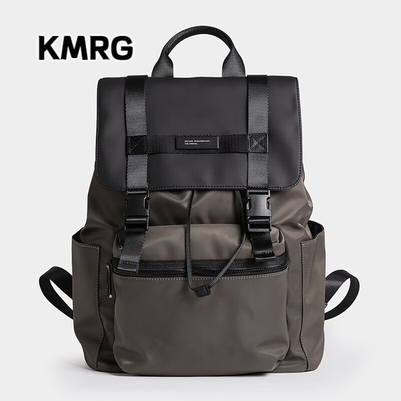 kmrg品牌双肩包男时尚潮流大容量旅行包休闲简约防水超轻电脑包书包