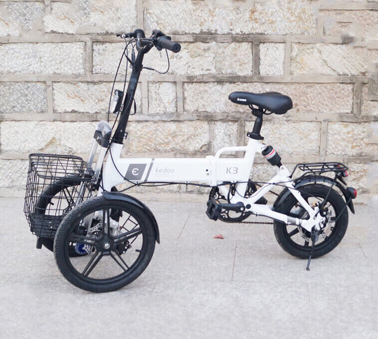 谷咖(guka)可折叠电动三轮车代步车小型家用倒三轮电瓶车电动自行车防