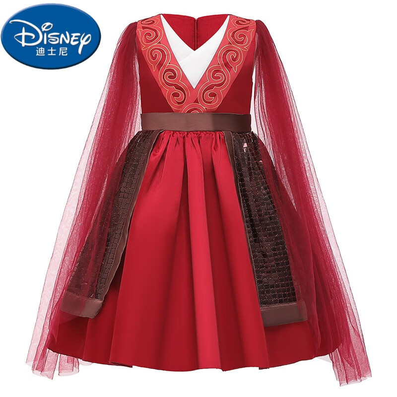 迪士尼(disney)花木兰衣服20迪士尼电影木兰战衣女童公主裙六一万圣节