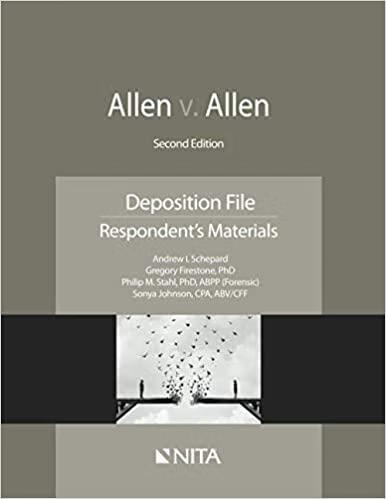 allen: deposition file, respondents materials