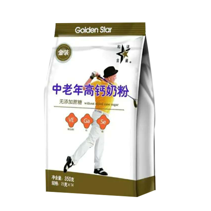 金星加锌奶粉 350克加锌含蔗糖青少年成人乳粉速溶冲饮营养早餐 中