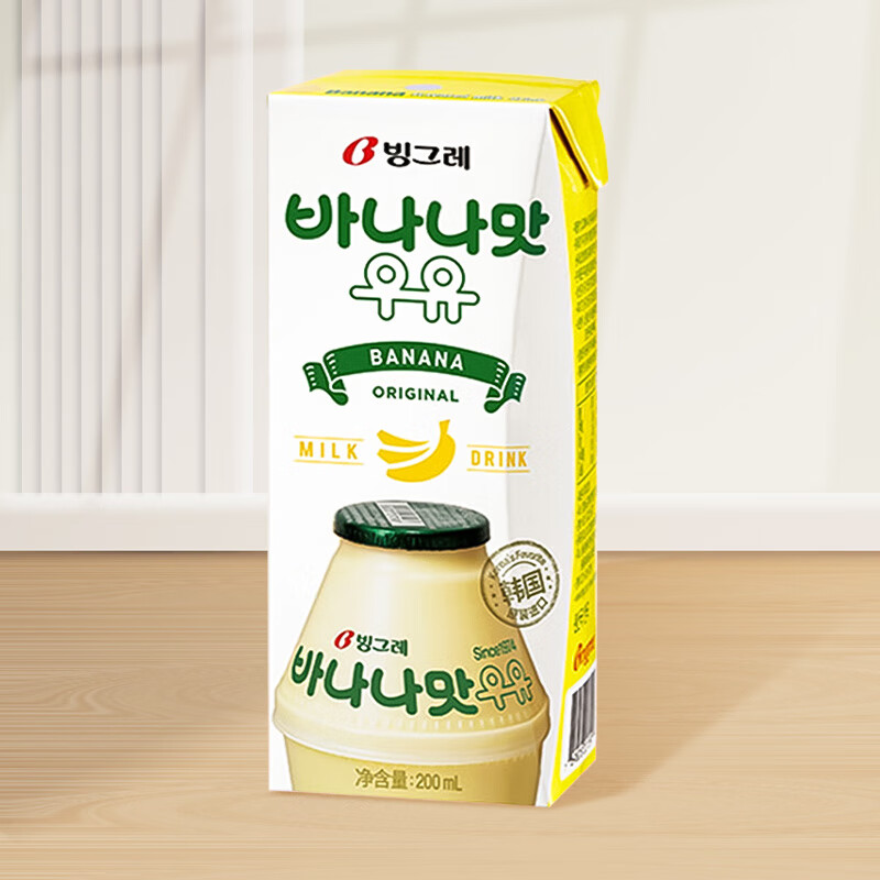 clcey韩国进口瑞牛奶果味200ml(6盒起发,未拍够数量不发货) 香蕉味200