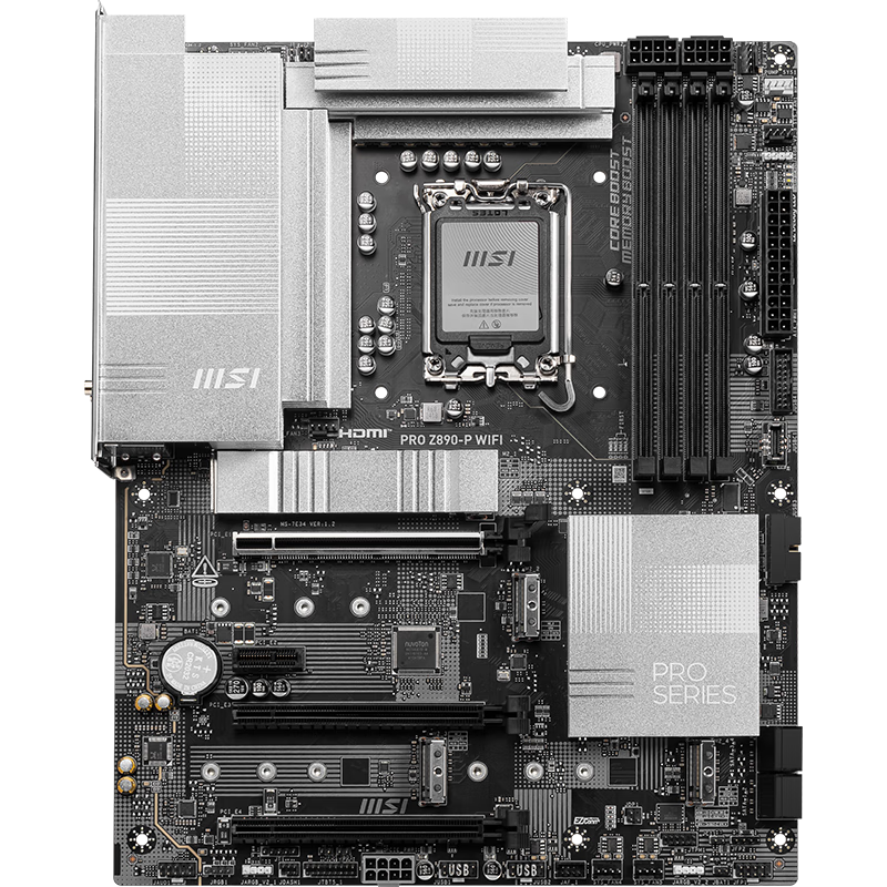 ΢ǣMSIPRO Z890-P WIFI7 5G ׵4 ֧CPU 285K/265K/265KF/245KF (Intel Z890/LGA 1851 1499Ԫ
