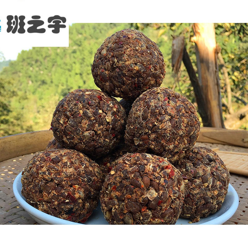 虎钢馋四川农家自制干豆豉风味豆豉古蔺豆鼓臭豆豉豆食粑下饭菜散装