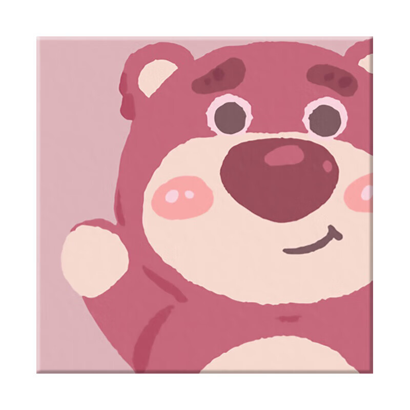 托托贴贴 儿童油画丙烯油画 草莓熊数字油画diy画画儿