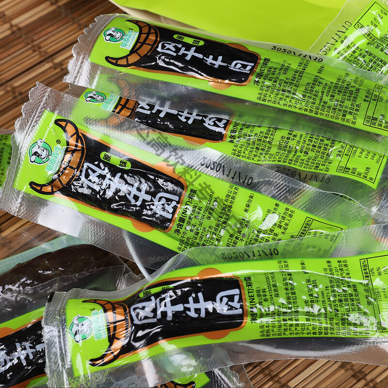 食芳溢草原犇牛风干手撕牛肉干内蒙古特产零食真空小包装 原味 128g 发1包