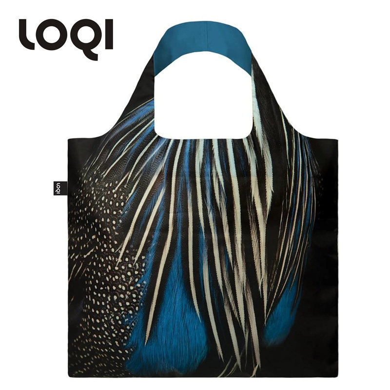 LOQI艺术环保袋保护自然购物袋潮流轻便包收纳整理包中包 珍珠鸡 珍珠鸡购物袋 其他