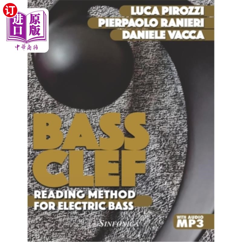 海外直订bass clef: reading method for electric bass 低音谱号:电