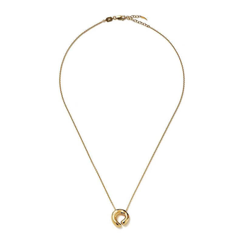 missoma女士项链 扭纹吊坠项链龙虾扣优雅风送女友七夕情人节礼物