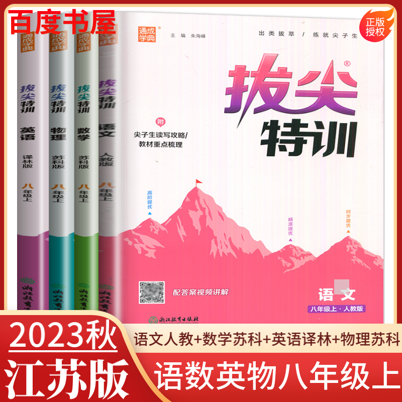 人教版2023秋正版拔尖特训数学八年级上 通成学典初二上册数学同步课时基础巩固训练习册教辅资料