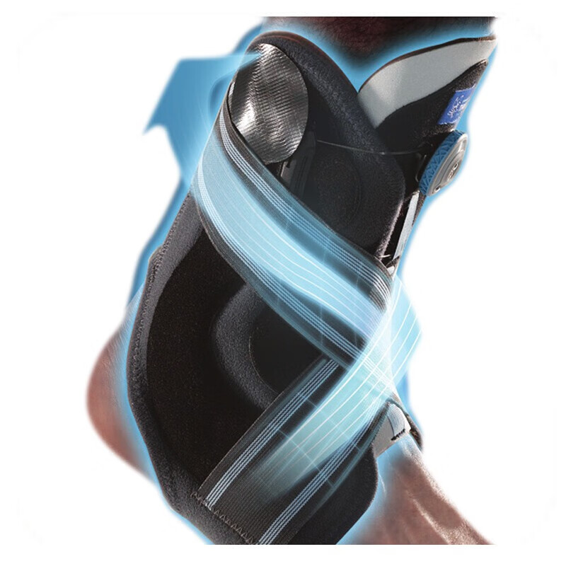 THUASNE法国途安进口硬支撑护踝 崴脚内外翻韧带损伤撕脱性骨折固定防护 蓝灰色 2号M(22cm-26cm)