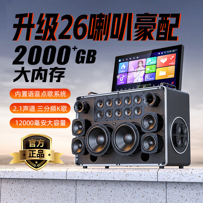 山水(SANSUI)家庭KTV音响套装点歌机唱歌户外广场舞专用卡拉OK一体机低音炮音箱带功放显示屏 K91升级26喇叭+2T硬盘+6500W大功率