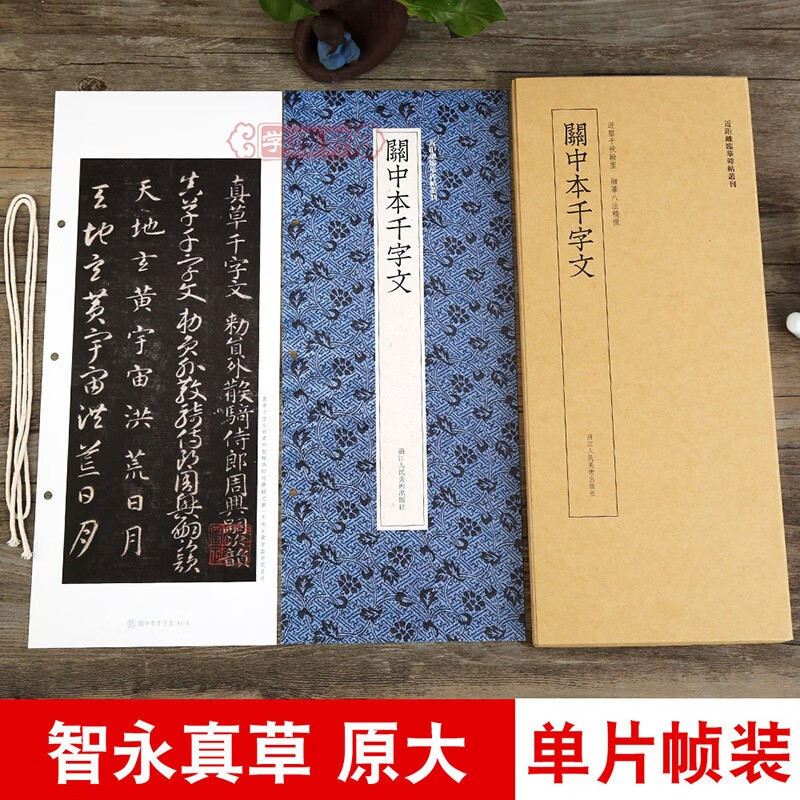 学海轩关中本智永真草千字文近距离临摹碑帖