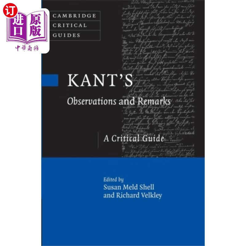 海外直订Kant's Observations and Remarks 《康德的观察和评论