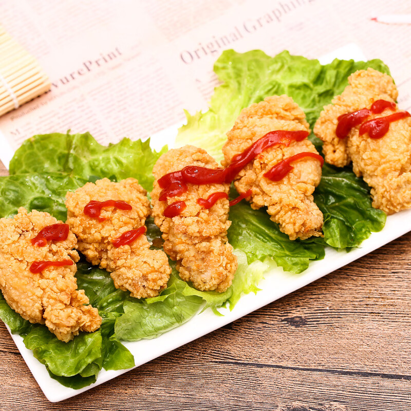 夏星（xiaxing）脆皮炸鸡2斤香脆翅根吮指鸡块裹粉鸡肉冷冻半成品空气炸锅食材 炸鸡翅1kg（500g*2袋）【炸鸡】