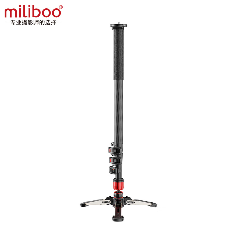miliboo 米泊MTT705三代独脚架铝合金碳纤维单反相机专业摄像摄影DV支架带液压云台套装 MTT705III-CA三代不含云台(碳纤维) 独脚架
