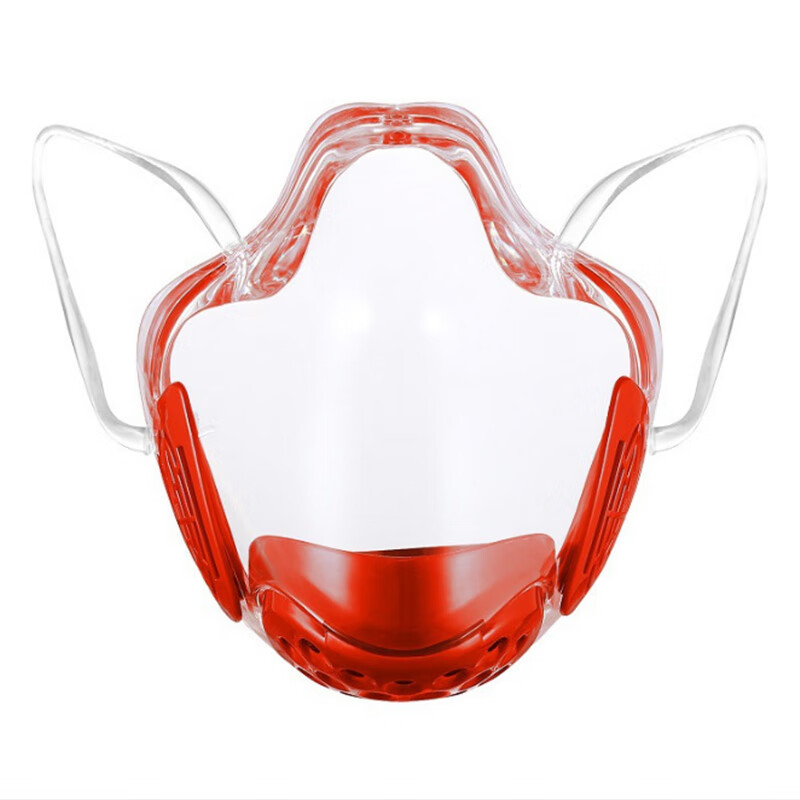铸固 唇语透明口罩 pc口罩 唇语遮口 透明防护面罩 防飞溅隔离面罩
