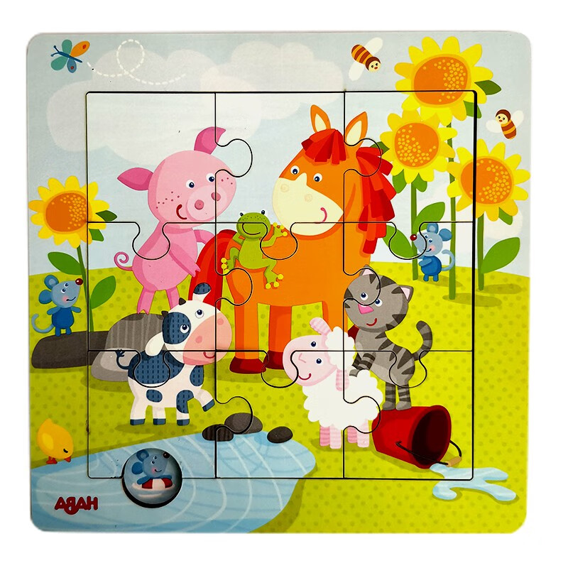 5岁  动物朋友拼图qhb303767